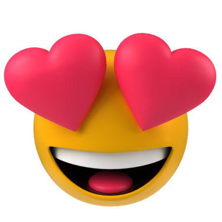 Heart Eyes  3D Icon