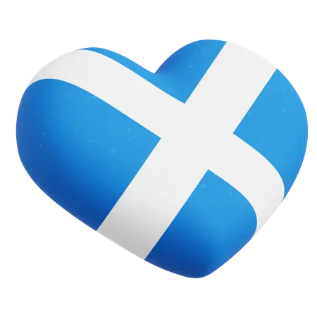 Heart Flag  3D Icon