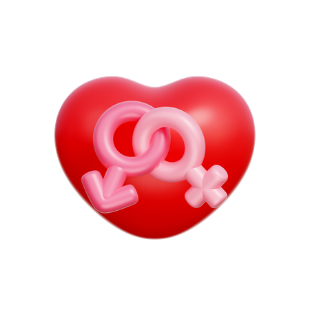 Heart Gender  3D Icon