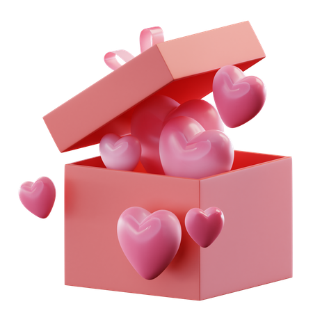 Heart Gift  3D Icon