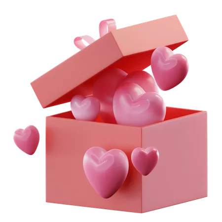 Heart Gift  3D Icon