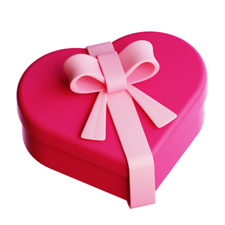 Heart Gift Box  3D Icon