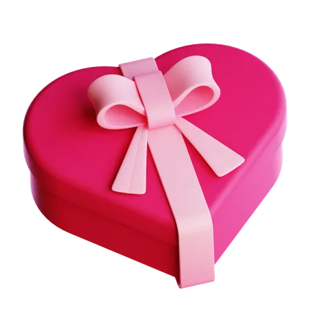 Heart Gift Box  3D Icon