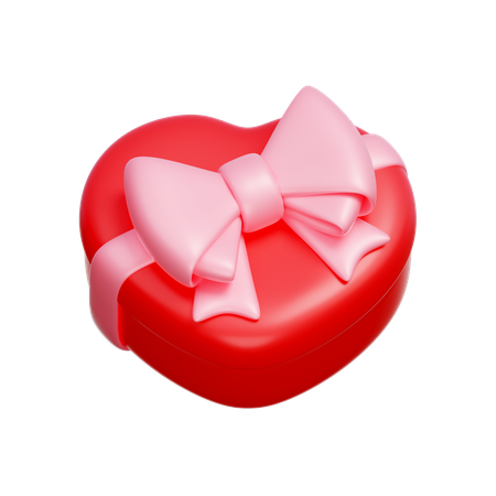 Heart Gift Box  3D Icon