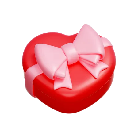 Heart Gift Box  3D Icon