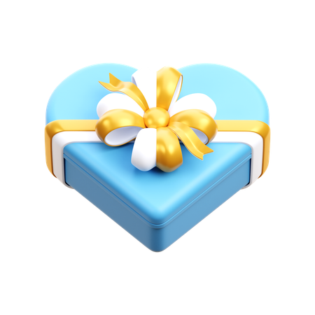 Heart Gift Box  3D Icon