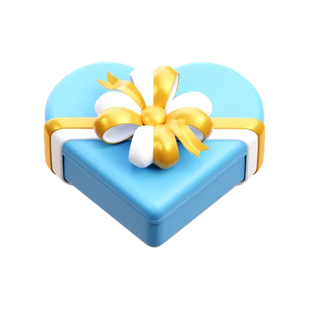 Heart Gift Box  3D Icon