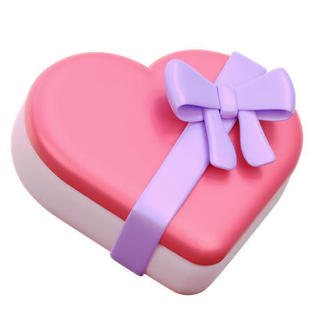Heart Gift Box  3D Icon