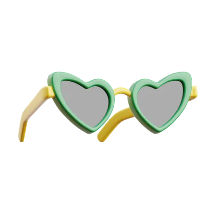 Heart Glasses  3D Icon