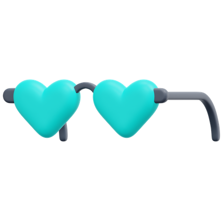 Heart Glasses  3D Icon