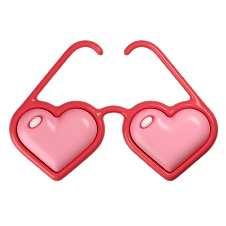 Heart Glasses  3D Icon