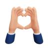 Heart hand gesture