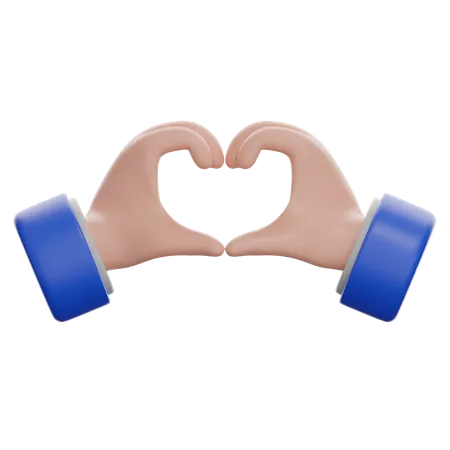 Heart Hands  3D Icon