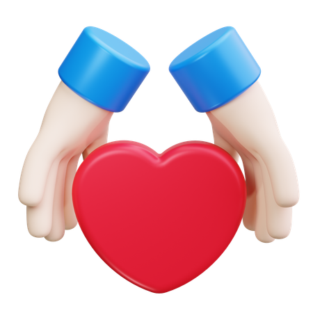 Heart Hands  3D Icon