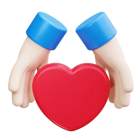 Heart Hands  3D Icon