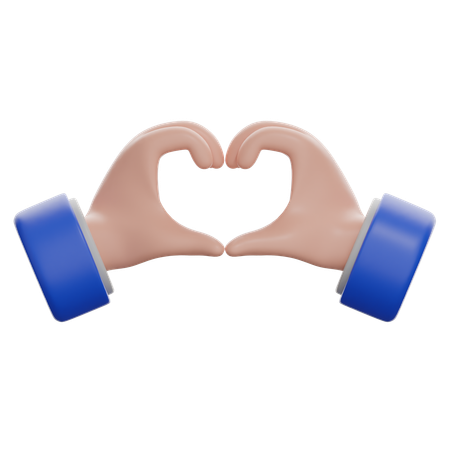 Heart Hands  3D Icon