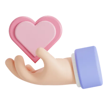 Heart Hands  3D Icon