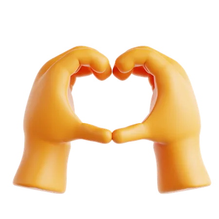 Heart Hands Emoji  3D Icon