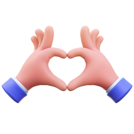 Heart Hands Gesture  3D Icon