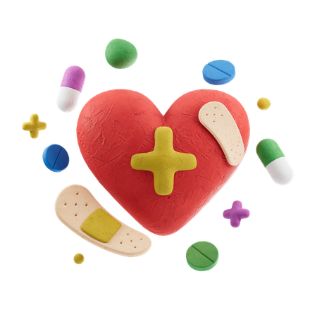 Heart Health  3D Icon