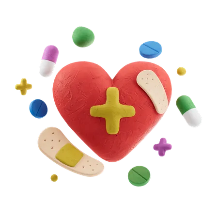 Heart Health  3D Icon