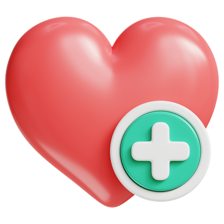 Heart health  3D Icon