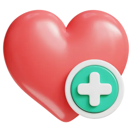 Heart health  3D Icon