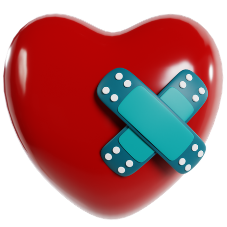 Heart Health And Medical Care  3D Icon