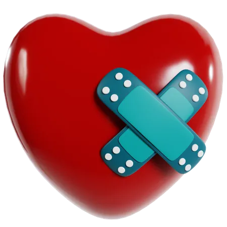 Heart Health And Medical Care  3D Icon