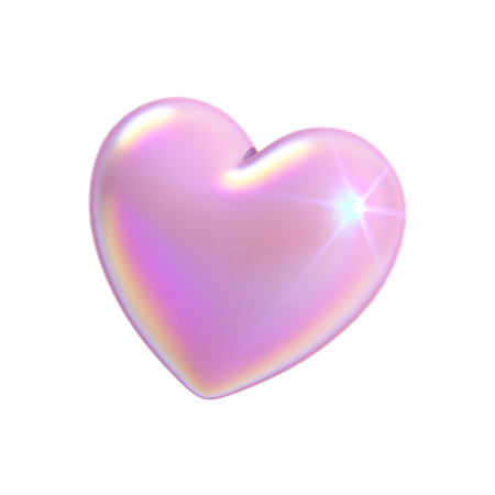 Heart Holographic  3D Icon