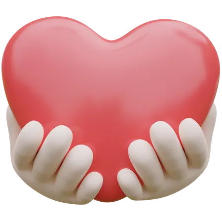 Heart In Arm  3D Icon