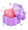 Heart In Gift Box