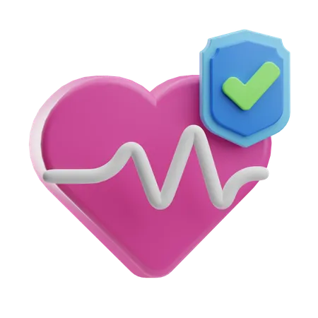 Heart Insurance  3D Icon
