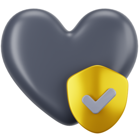 Heart Insurance  3D Icon