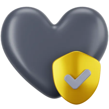 Heart Insurance  3D Icon