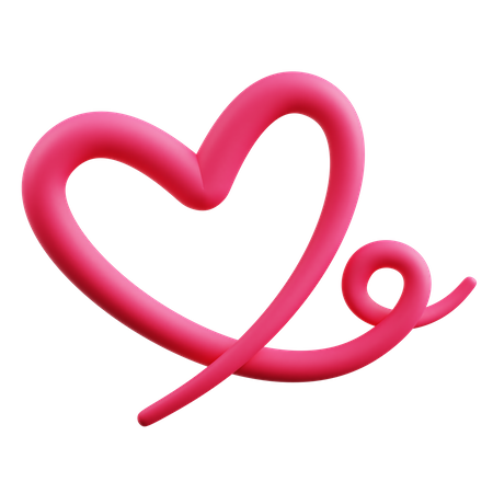 Heart Line  3D Icon