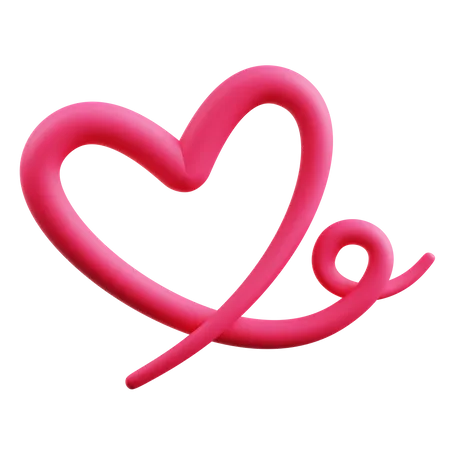 Heart Line  3D Icon