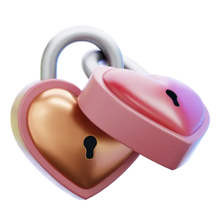 Heart Lock 2  3D Icon