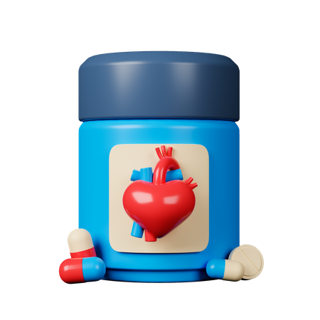 Heart Medicines  3D Icon
