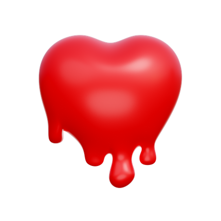 Heart Melting  3D Icon