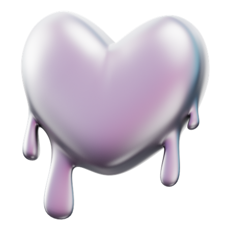 Heart Melts  3D Icon