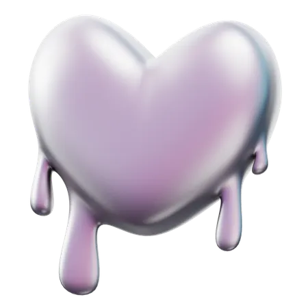 Heart Melts  3D Icon