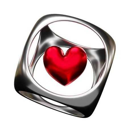 Heart Metal  3D Icon