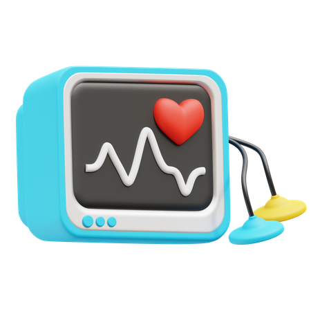 心臓モニタリング  3D Icon