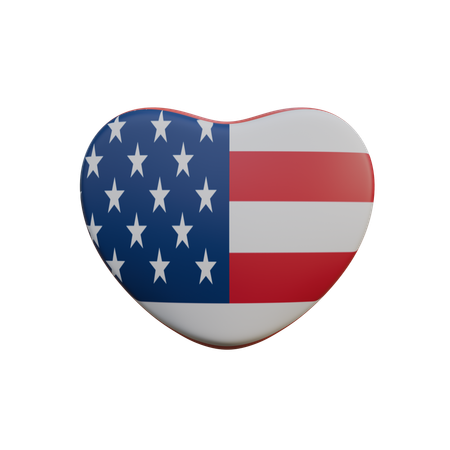 Heart Of America  3D Icon