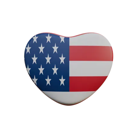 Heart Of America  3D Icon