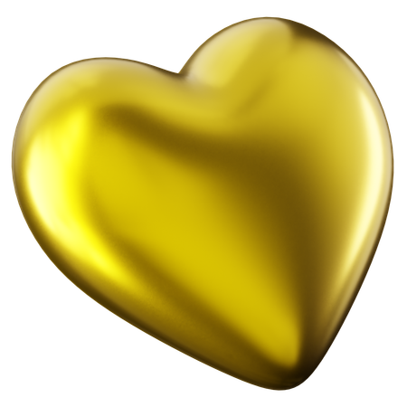 Heart of Gold 3D Icon
