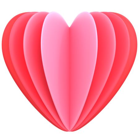 Heart Paper  3D Icon