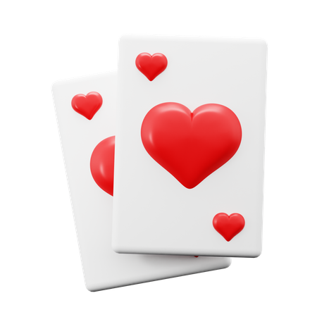 Heart Poker  3D Icon