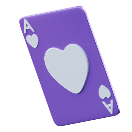Heart Poker Card  3D Icon